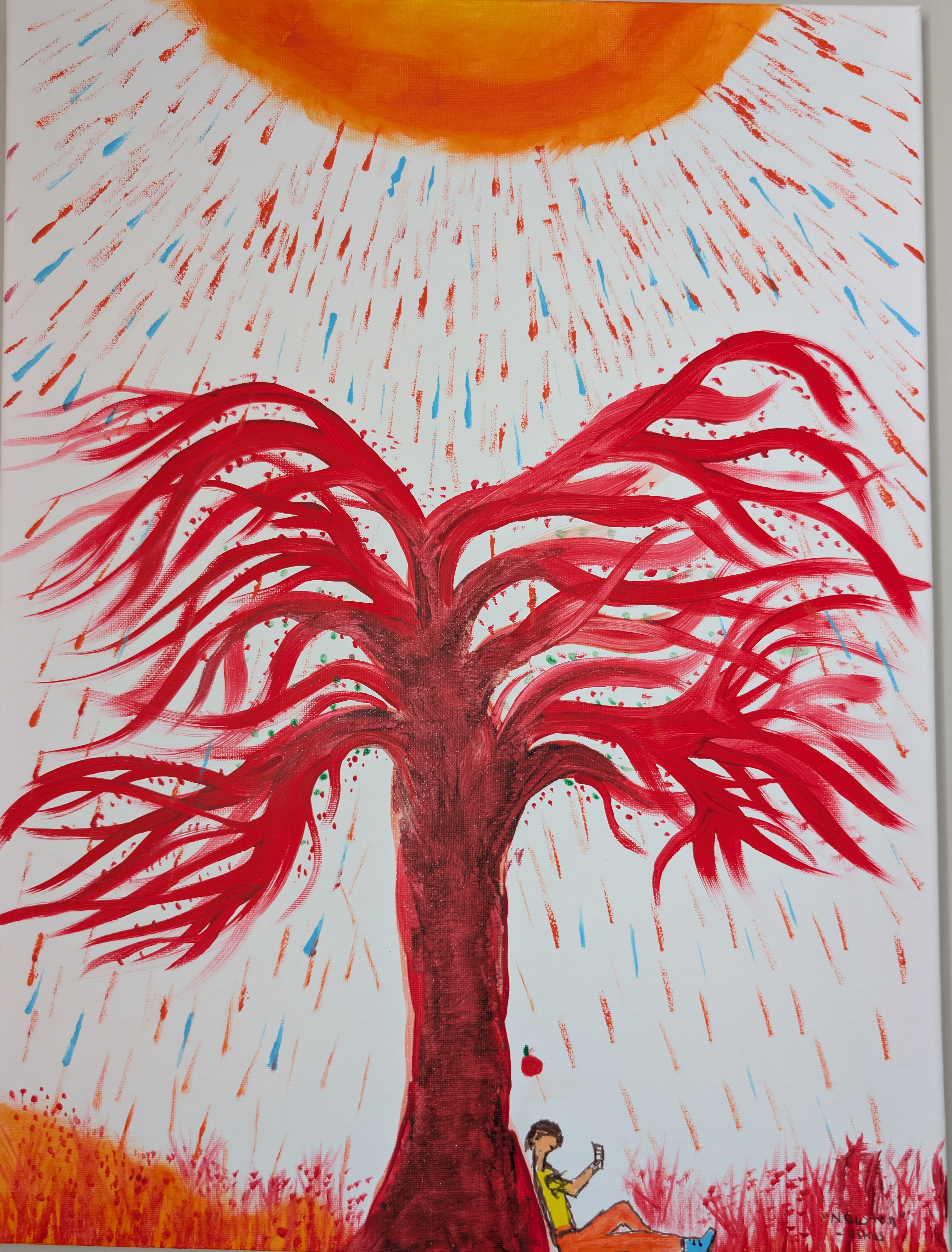 Painting: Tree and Gravity